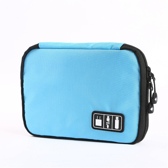 Electronic Device Storage Case In Light Blue - Picture 1 of 7